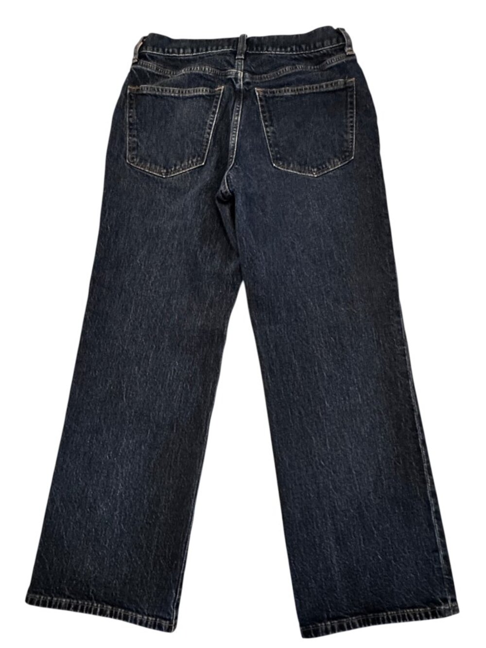 J. Crew Full Length Wide Leg Jeans Size 26P in Space Navy Wash - Picture 4 of 9